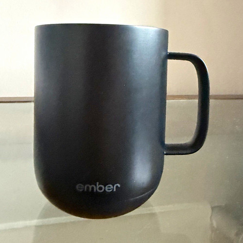 (MUG ONLY) Ember Smart Heated Mug 10 oz Black Metal With Handle