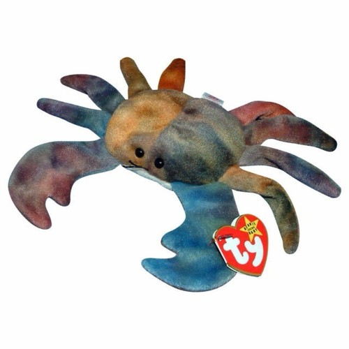 Ty Teenie Beanie Baby Claude the Crab #9 - New Sealed 1999