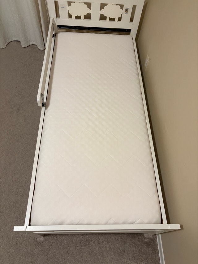 IKEA KRITTER Kids’ Bed with Mattress & Accessories – $60 per Set - photo 3