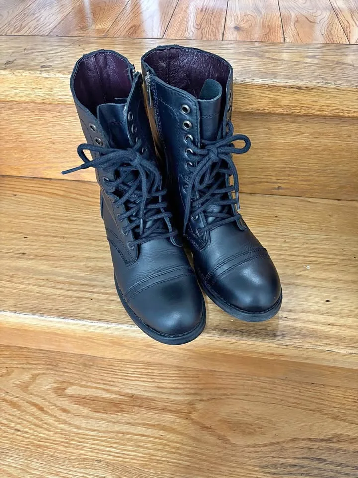 Steve Madden combat boots thumbnail