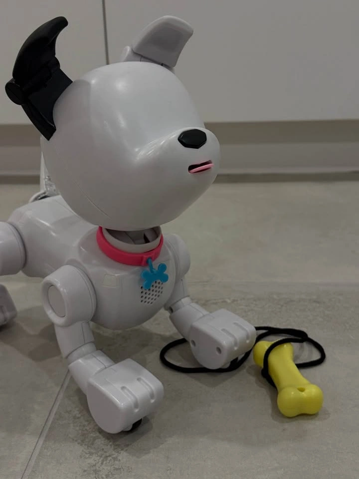 Interactive Robot Puppy Dog Toy with Bone Accessory - photo 2