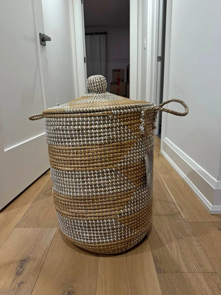 Set of 2 Large Woven Storage Baskets with Lids – HomeSense