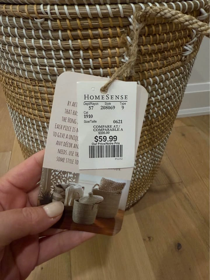 Set of 2 Large Woven Storage Baskets with Lids – HomeSense - photo 4