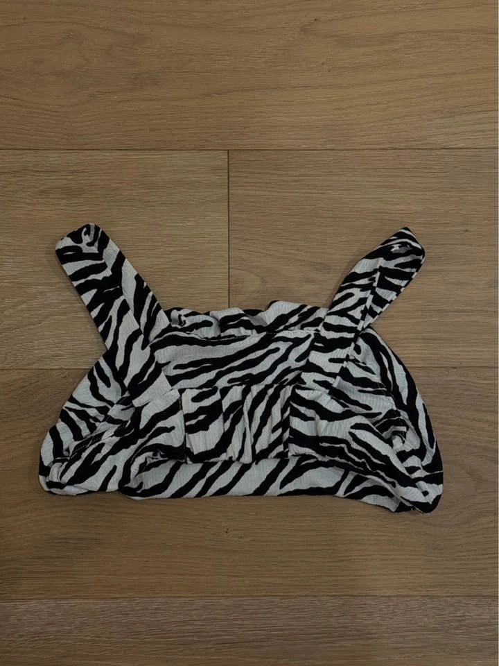 ZARA Girls Black & White Zebra Print Top – Size 10 (140 cm) - photo 2
