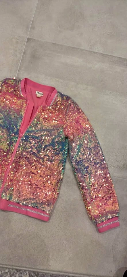 Hatley Girls’ Sparkly Sequin Bomber Jacket