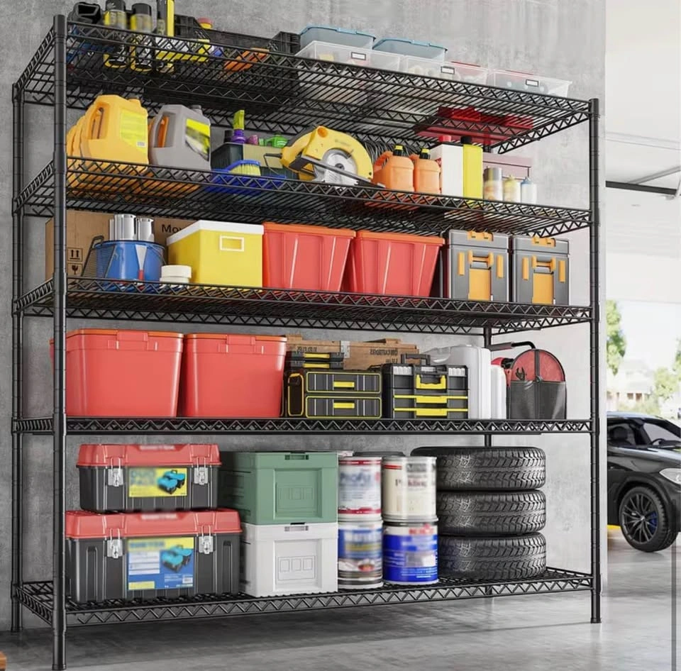 55" Wide 5-Tier Heavy Duty Metal Garage Shelving Unit - photo 4