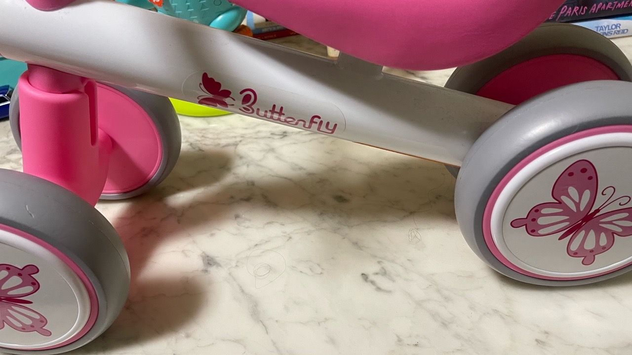 Wdmiya Baby Balance Bike for 1-3 Year Olds, Pink - photo 2
