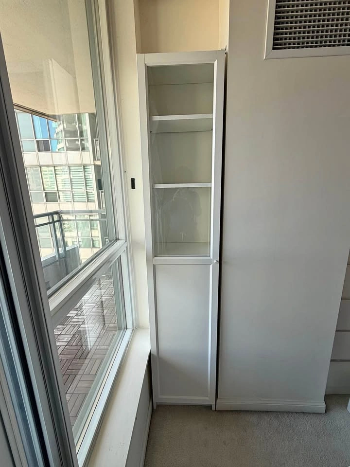 IKEA BILLY Bookcase with OXBERG Glass & Panel Doors – White