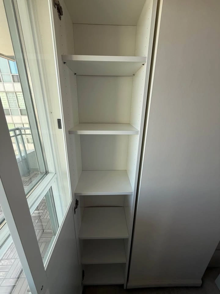 IKEA BILLY Bookcase with OXBERG Glass & Panel Doors – White - photo 3