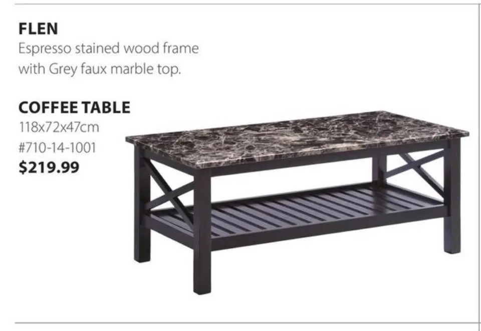 Faux Marble Coffee Table image indicator(7)