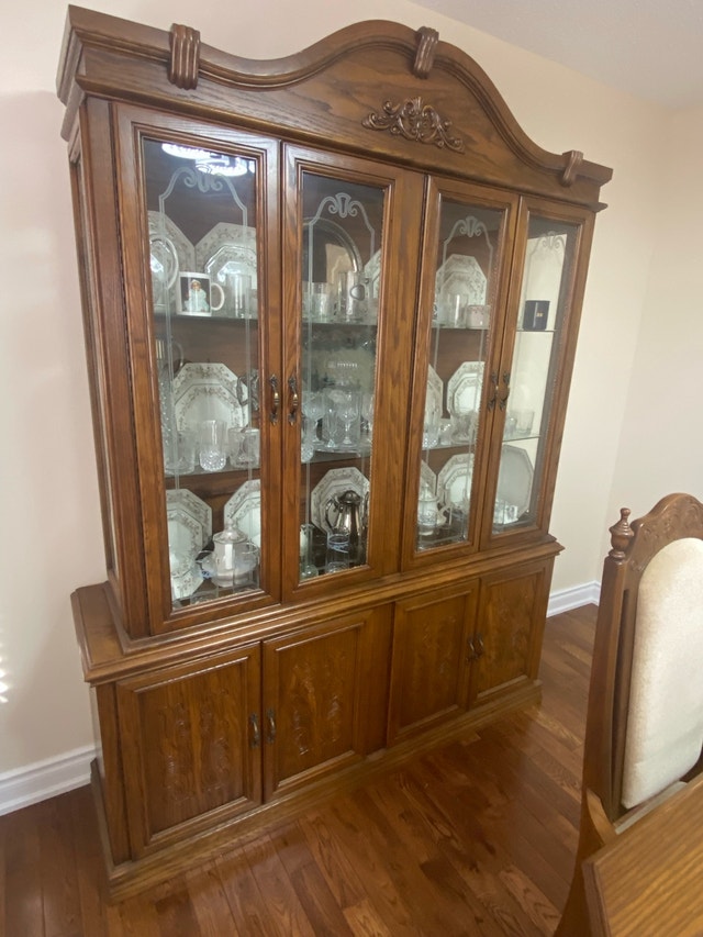 Oak China Cabinet