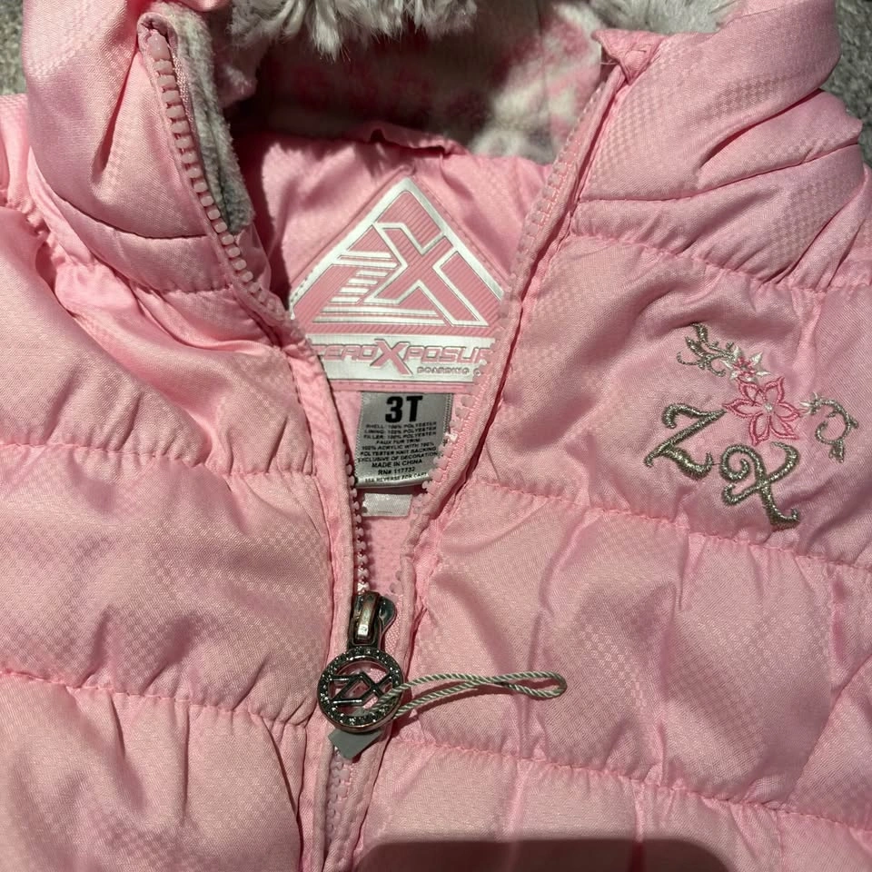 ZeroXposur Pink Puffer Jacket size 3T - photo 2