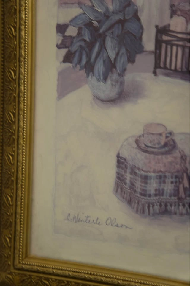 C. Winterle Olson “Lavender Bath II” - Framed Art Print - photo 2