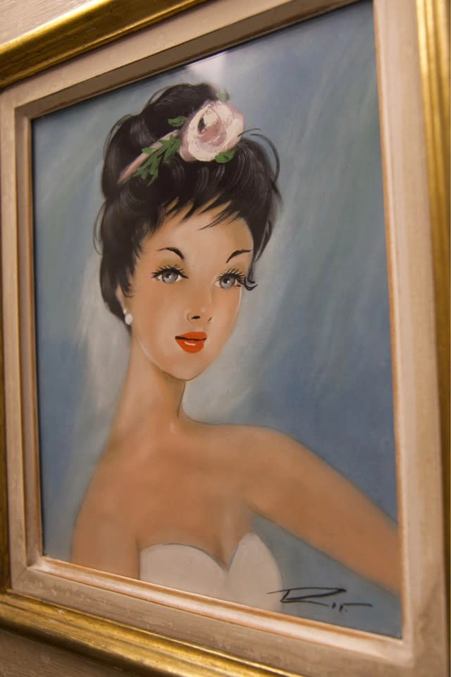 Vintage French Style Lady Portrait - Framed Wall Art - photo 3