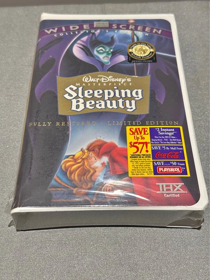 Walt Disney's Masterpiece Sleeping Beauty VHS Widescreen