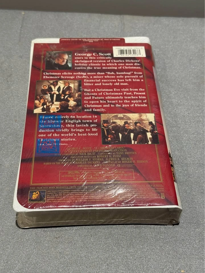 A Christmas Carol VHS George C. Scott 20th Century Fox - photo 2
