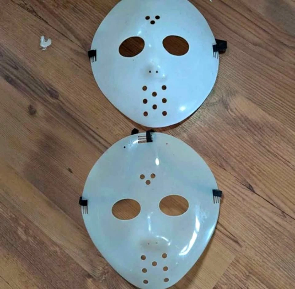 2 Pcs Jason Voorhees Friday The 13th Scary Face Masks