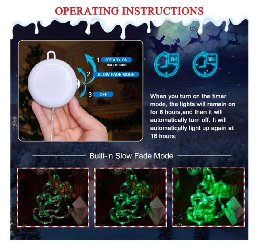 3 Pcs Battery Operated Grinch, Cindy Lou Who & Max Lights - photo 4