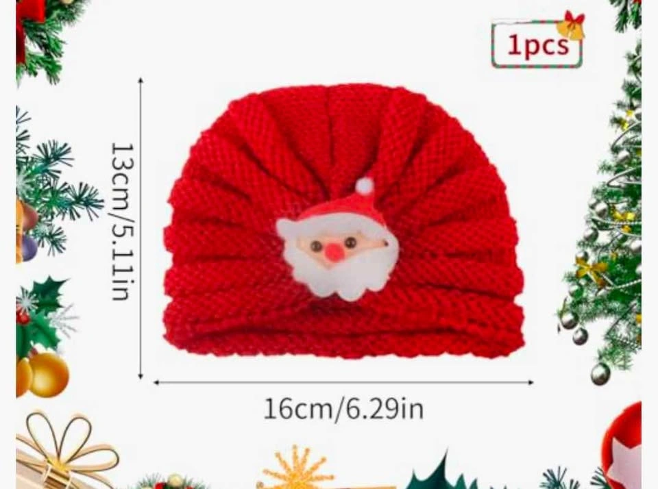 Brand New wool knitted Christmas hat for babies and toddlers - photo 4