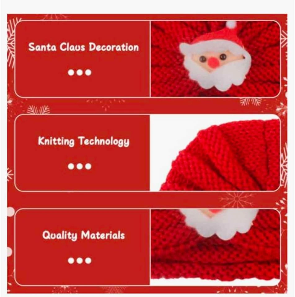 Brand New wool knitted Christmas hat for babies and toddlers - photo 5