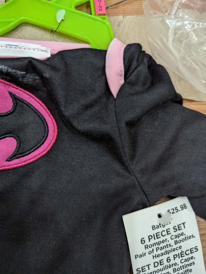 New 6 pcs set of Batgirl costume for toddler - photo 2