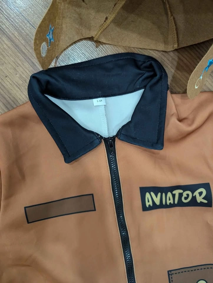 New kids Aviator/ pilot bodysuit costume with hat - photo 3