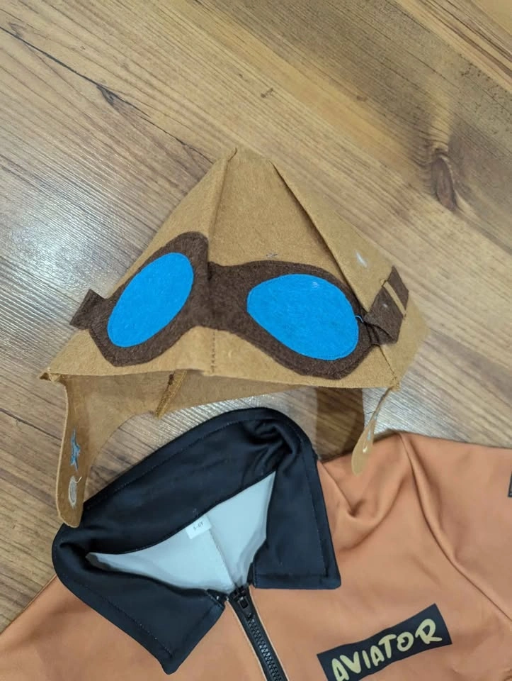 New kids Aviator/ pilot bodysuit costume with hat - photo 5
