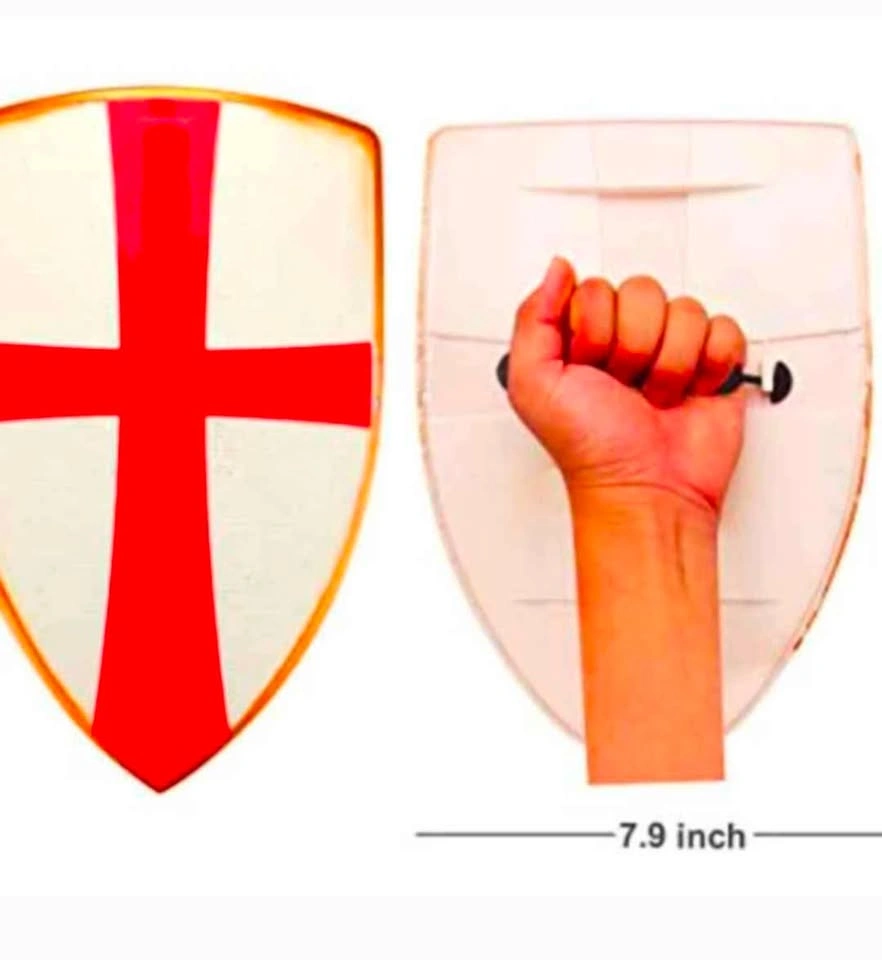New medieval crusader costume with accessories for kids - photo 5