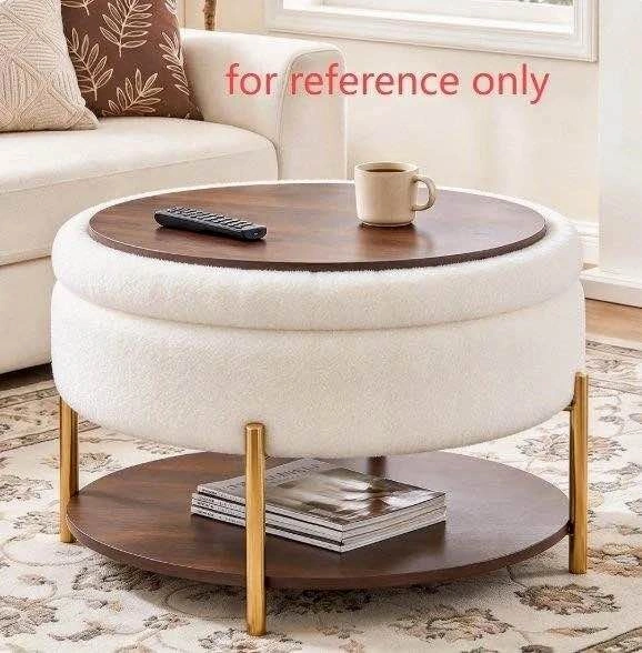 Teddy Beige Ottoman Coffee Table