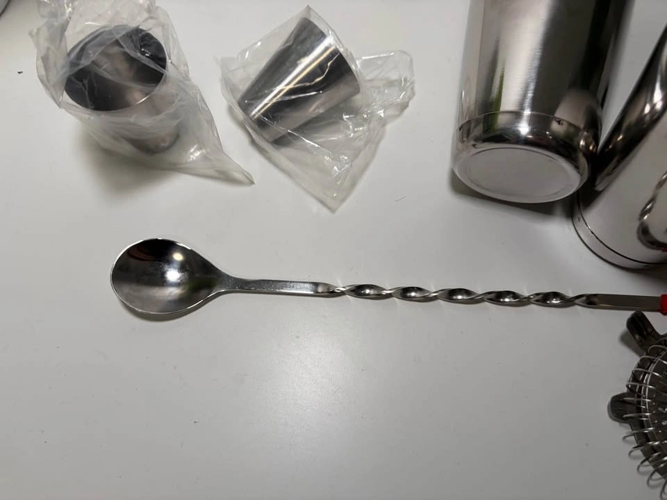 Stainless Steel Boston Cocktail Shaker Set with Bar Tools - photo 5