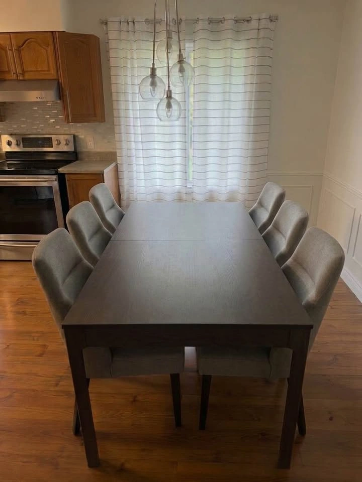 IKEA EKEDALEN Extendable Dining Table and 6 GABI Chairs - photo 2