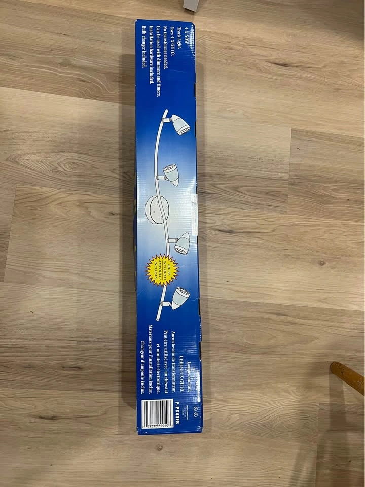 New 4-Light Track Lighting Fixture – Never Opened - photo 3