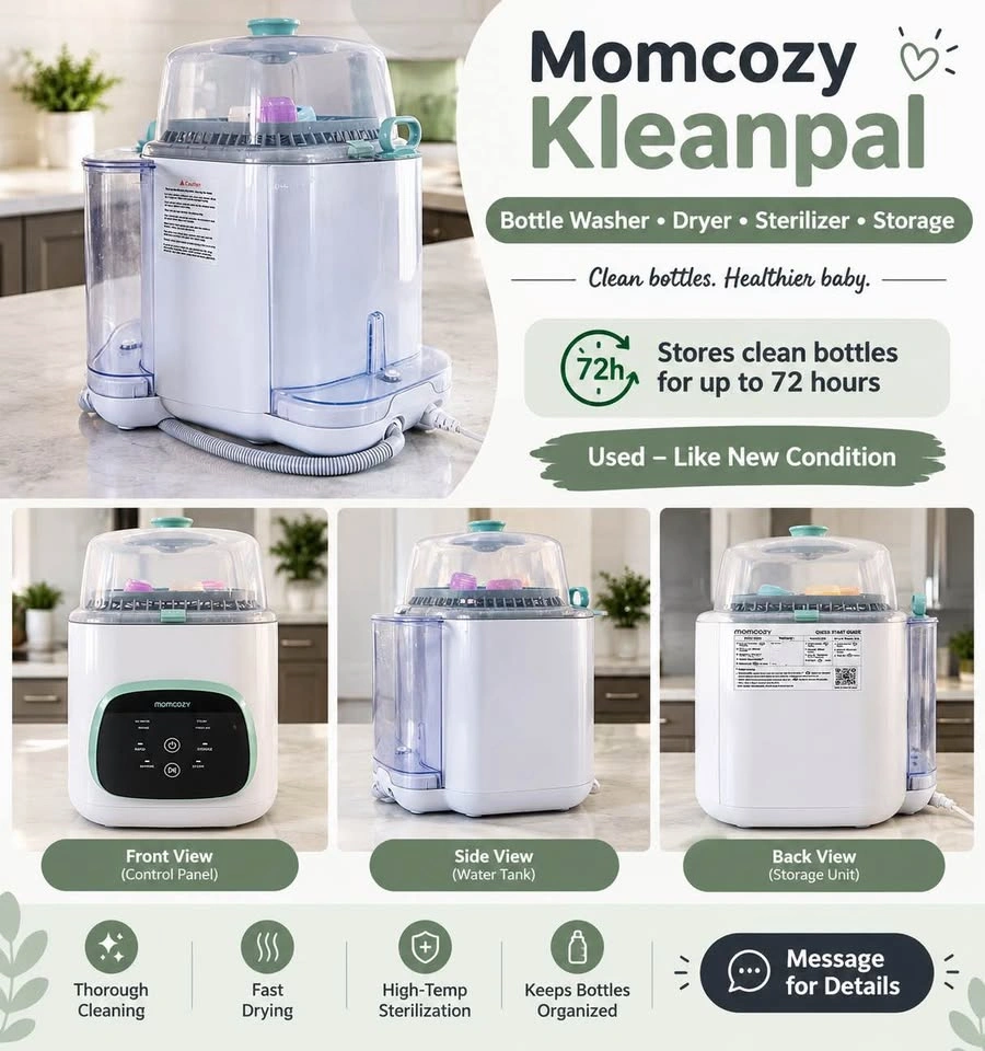 Momcozy Kleanpal Bottle Washer, Dryer & Sterilizer – Like New!