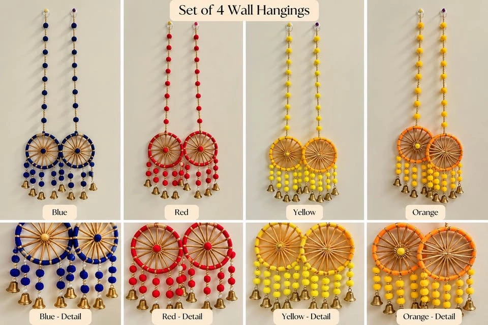 Decorative Indian Wall Hangings with Bells – $10 per Pair - photo 2