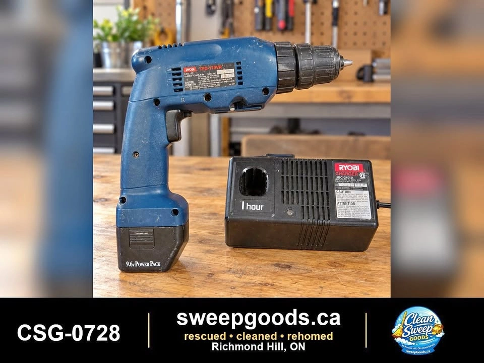 Ryobi TFD-170VR 9.6V Cordless Drill with Battery & Charger