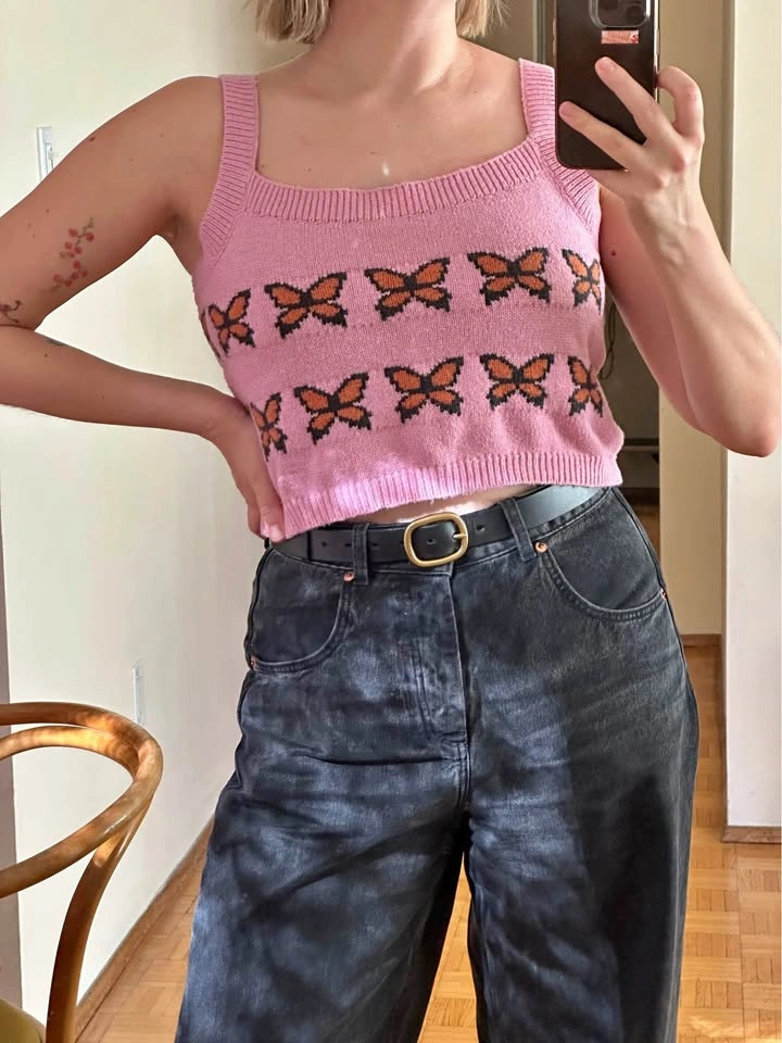Pink Levi’s Knitted Tank Top L/M
