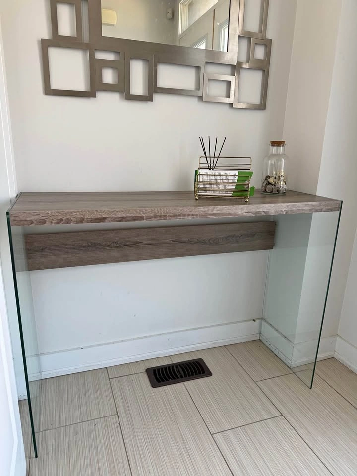 Glass Hallway and coffee Table 3 pieces