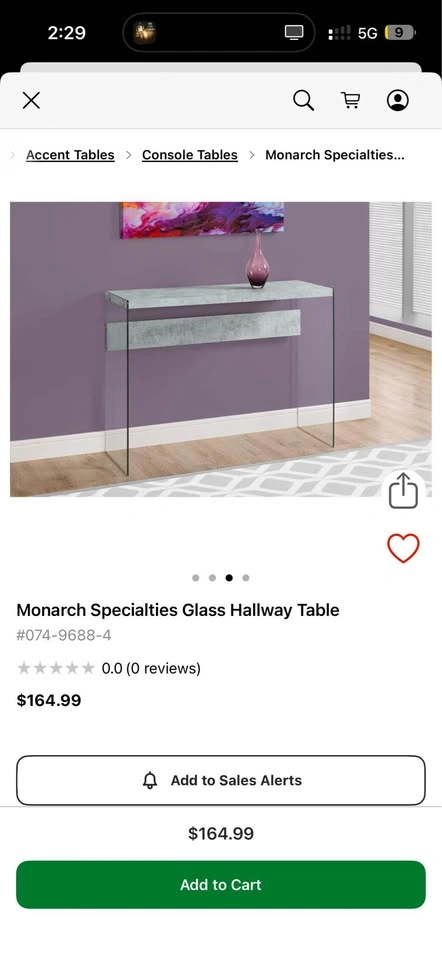 Glass Hallway and coffee Table 3 pieces - photo 4