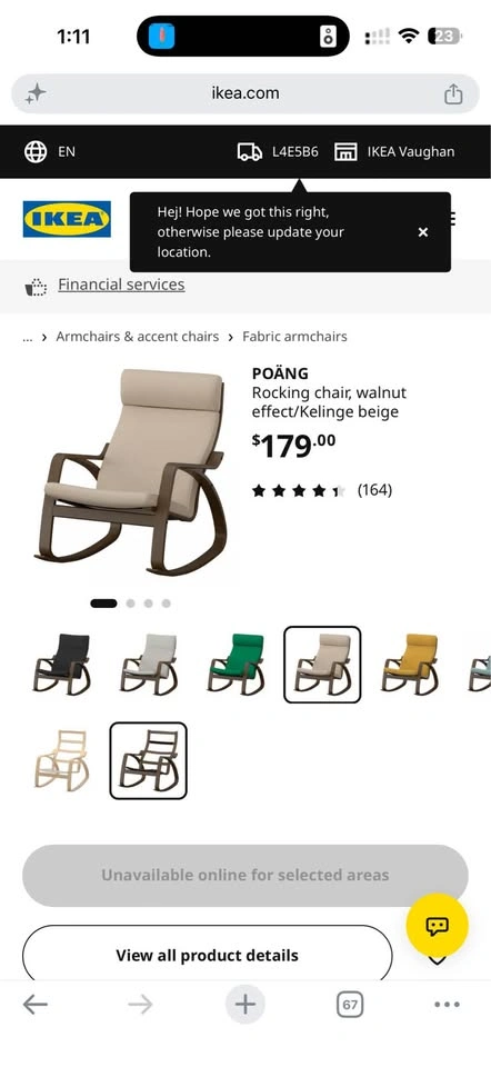 IKEA POÄNG Rocking Chair - photo 2