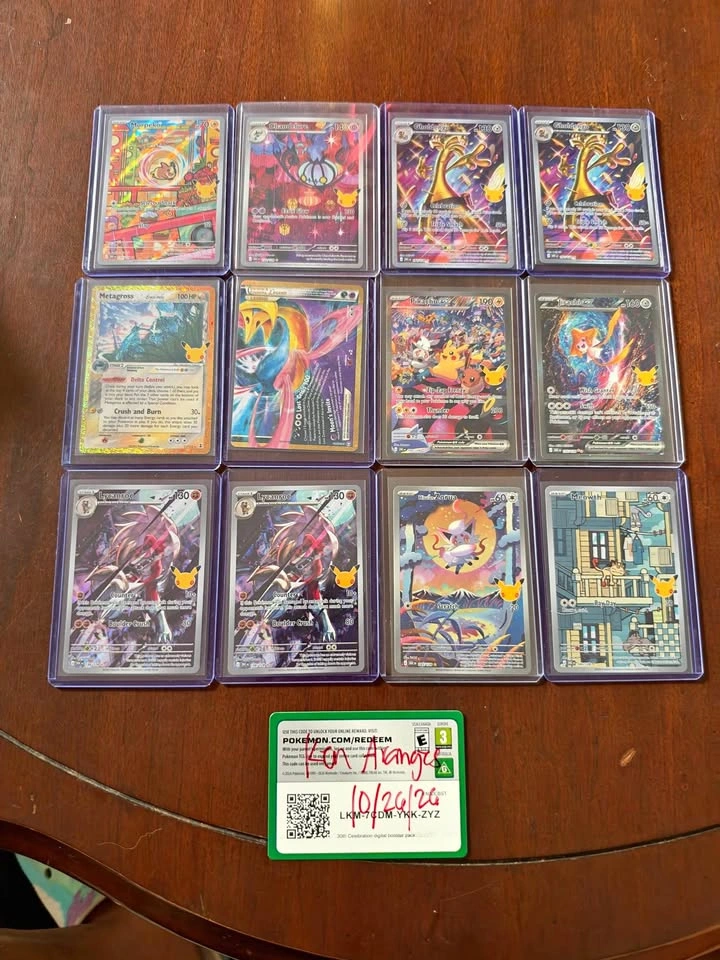 Pokemon 30th Celebration Cards