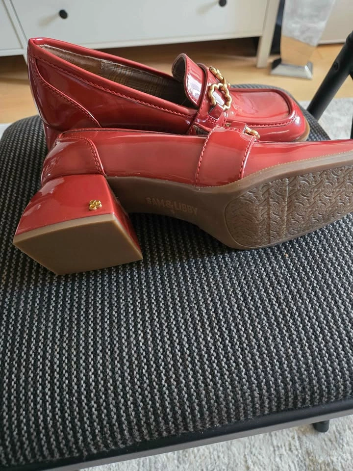 Sam & Libby Red Loafers Sz 8 - photo 2