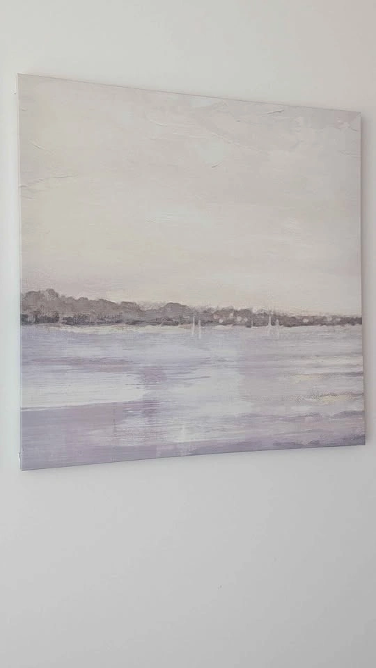3-Piece Abstract Coastal Canvas Wall Art Set - photo 2
