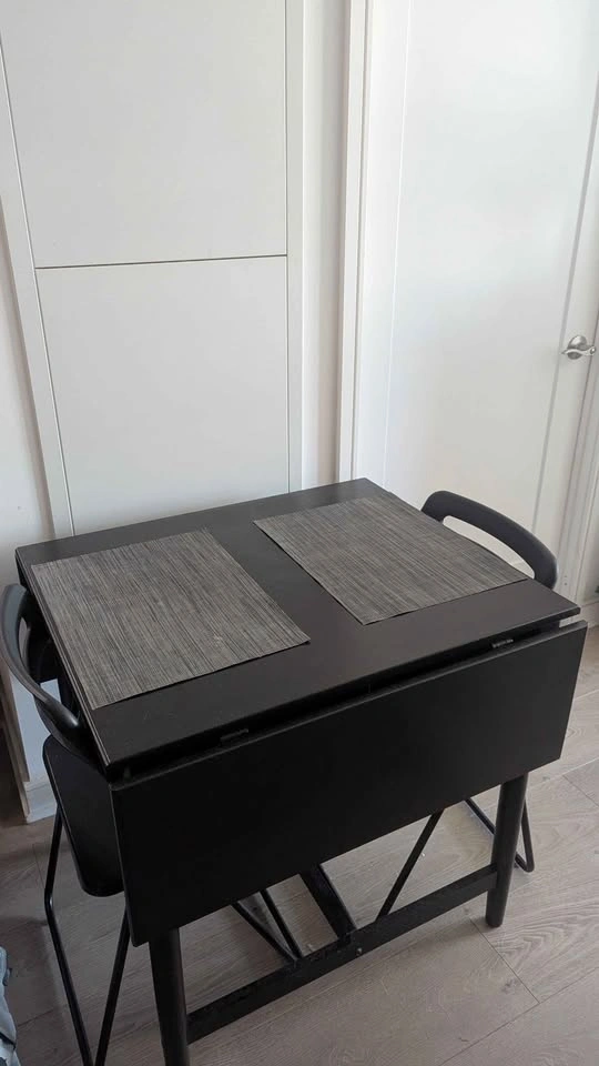 Black Extendable Dining Table - photo 2