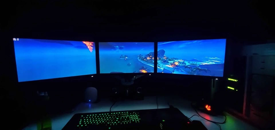 Triple 1080p 75hz 1ms 24inch BenQ Monitors with Mount - photo 5