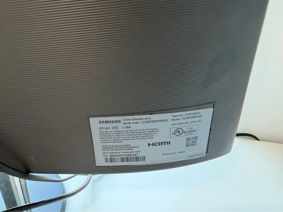 Samsung 24" Curved Monitor (C24F390) – FreeSync, Eye Saver, HDMI - photo 5