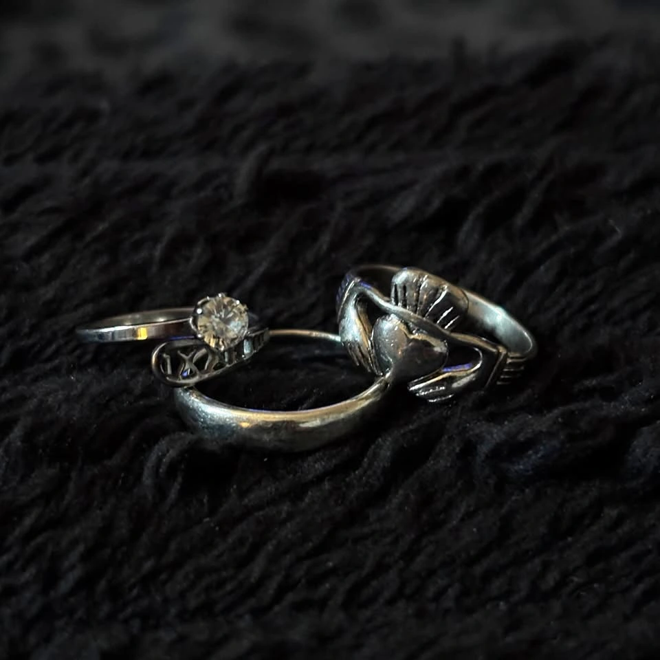Silver rings set (x3) !