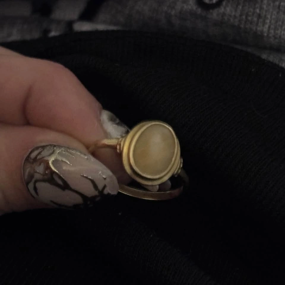 10k Gold Yellow Calcite Ring - photo 2