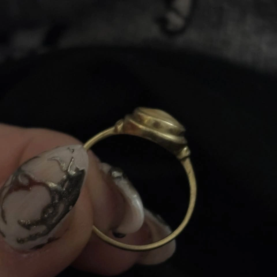10k Gold Yellow Calcite Ring - photo 3