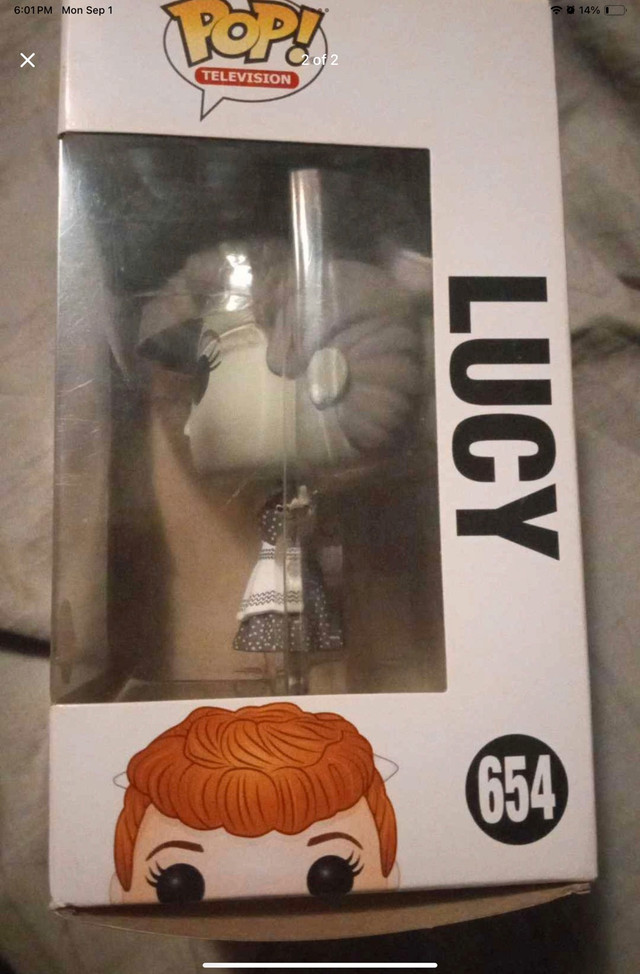 I love Lucy black and white funky in box