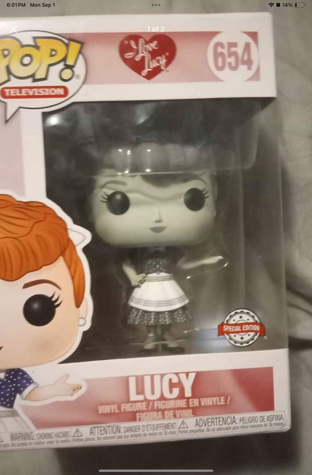I love Lucy black and white funky in box - photo 2